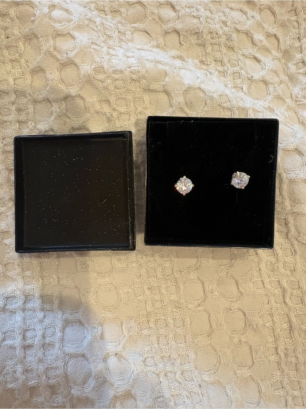 Classic Round Cubic Zirconia Stud Earrings